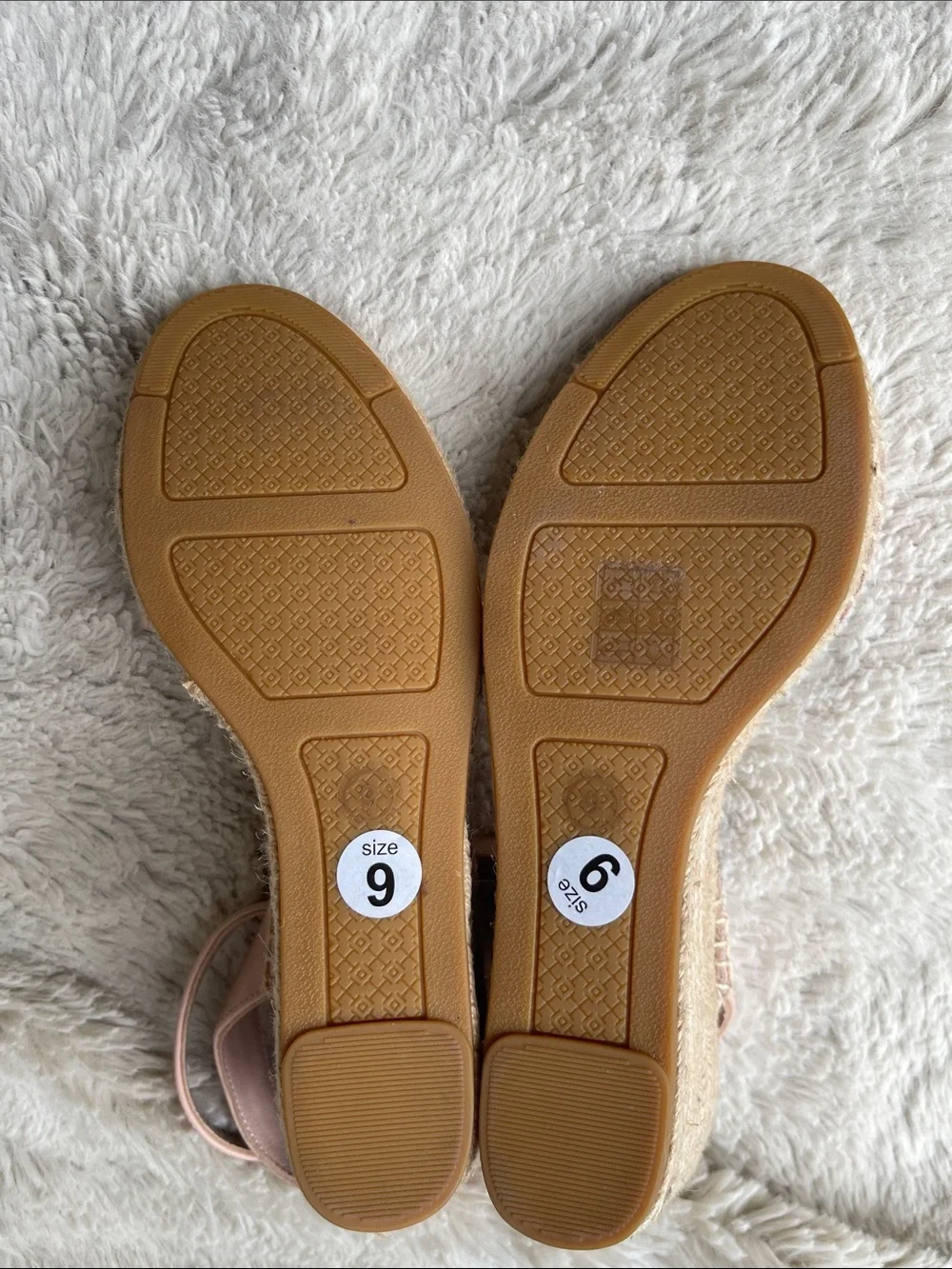 Tory Burch Bima Leather Espadrille Ankle-Strap Sandals in pink Size 9